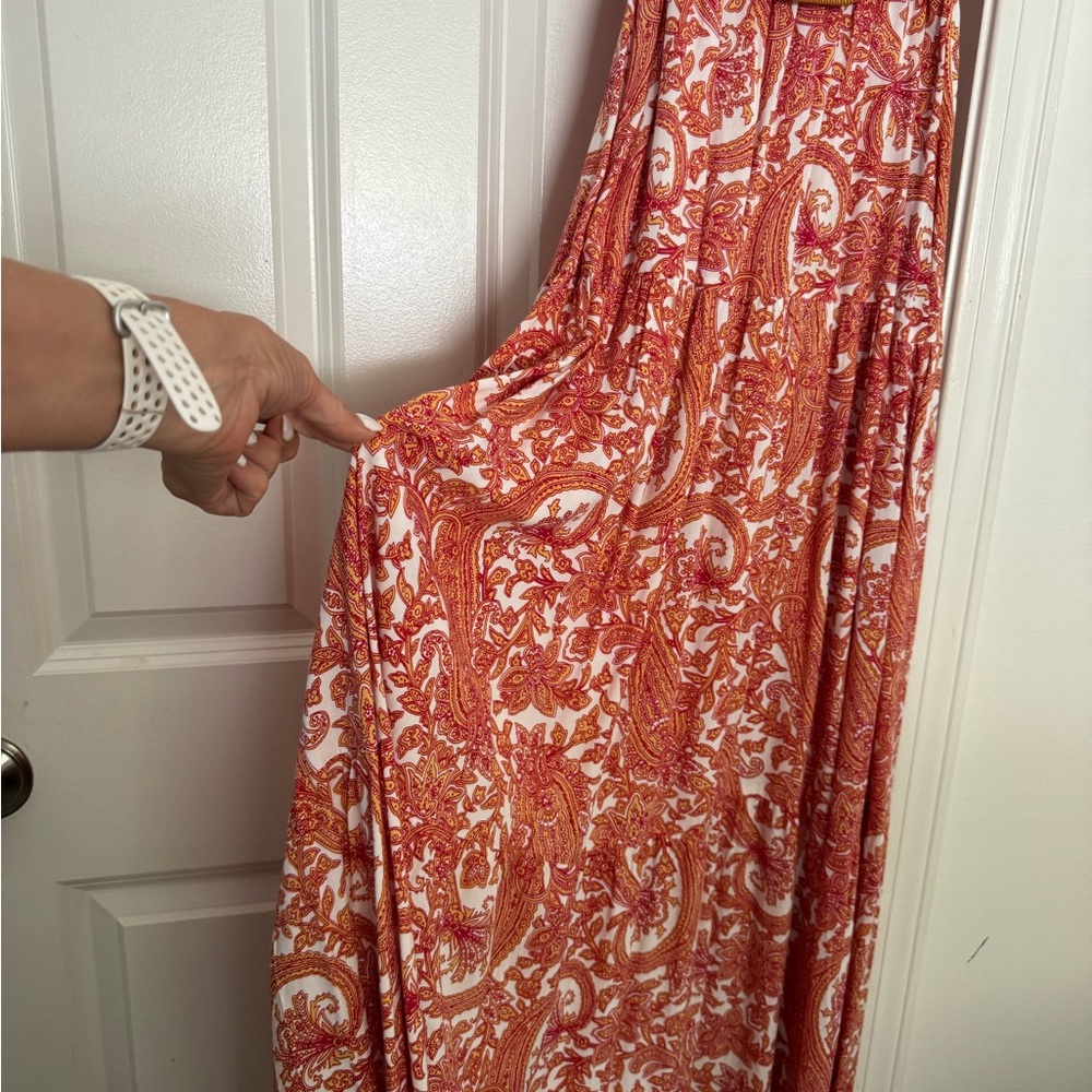 Lusana maxi dress with belt Medium - Picture 7 of 9